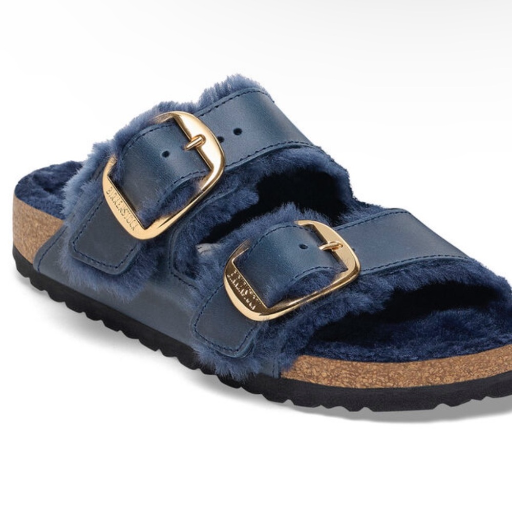 Birkenstock Arizona Big Buckle Shearling Size 36 - Picture 2 of 8
